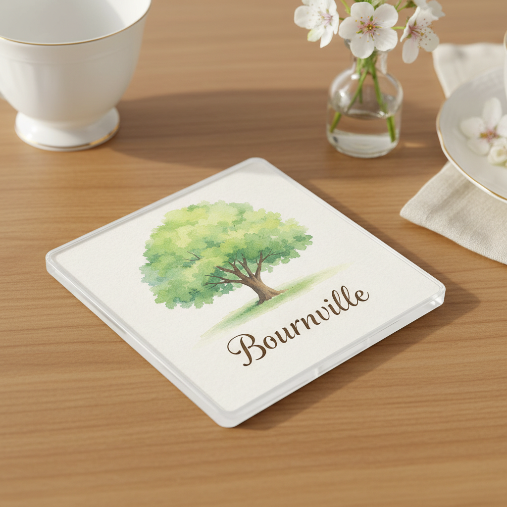 Bournville - Coaster - Soft Watercolours - Tree