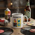 Digbeth - Mug - Geometric Grid Design