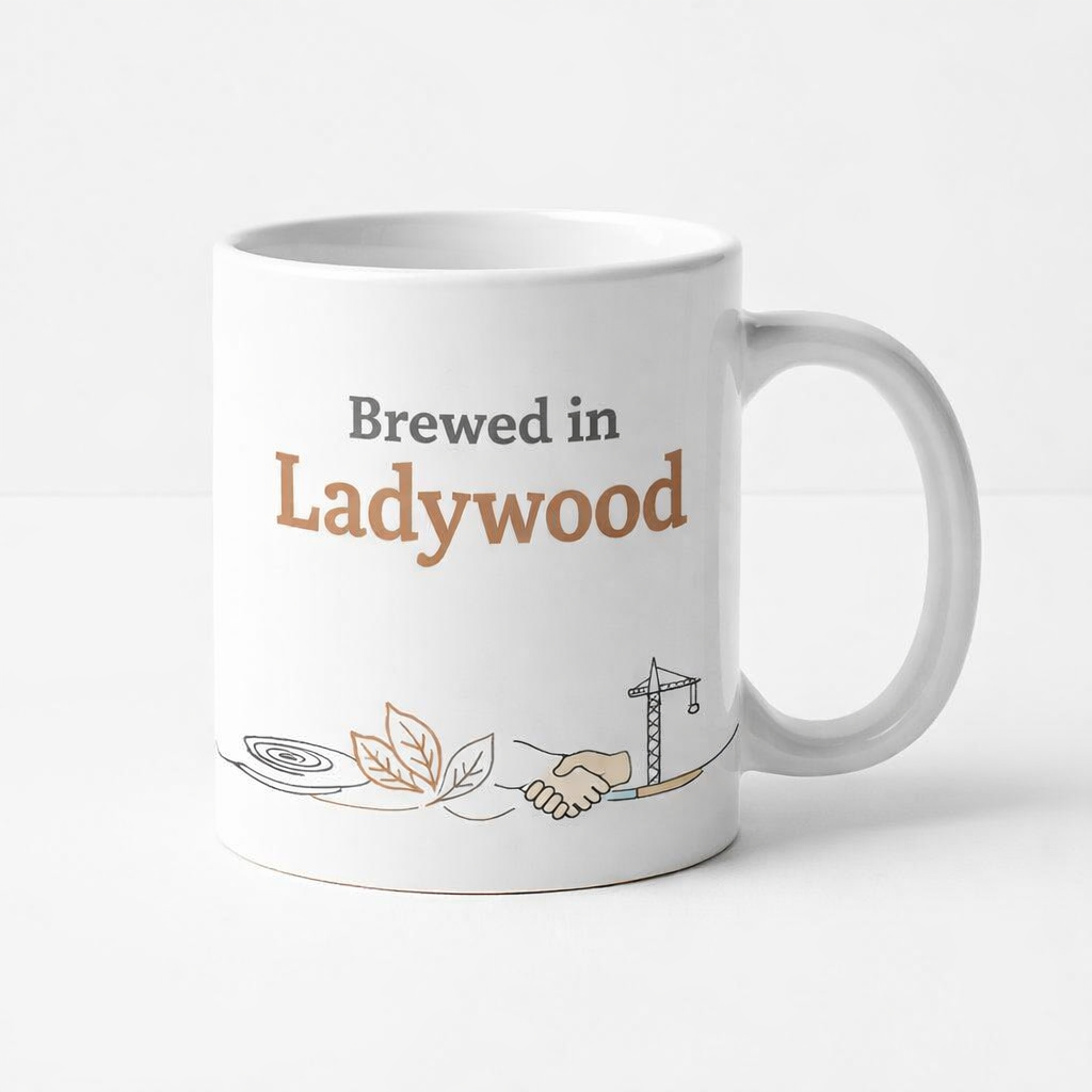 Ladywood - Mug - Minimalist Illustration Design