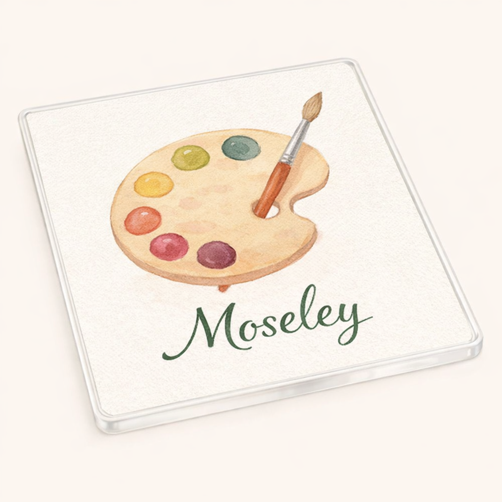 Moseley - Coaster - Soft Watercolours - Artist's Palette