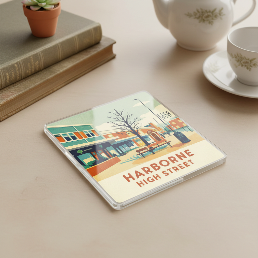 Harborne - Coaster - Mid-Century Retro - Harborne High Street