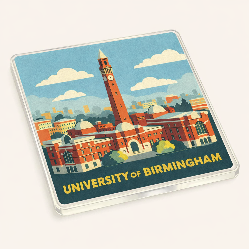 Edgbaston - Coaster - Mid-Century Retro - University of Birmingham