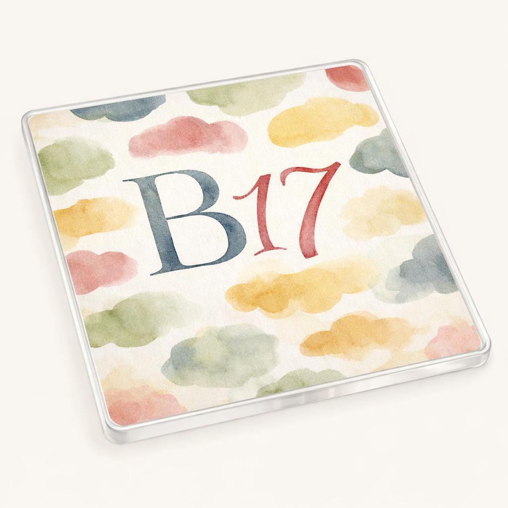 Harborne - Coaster - Soft Watercolours - Postcode