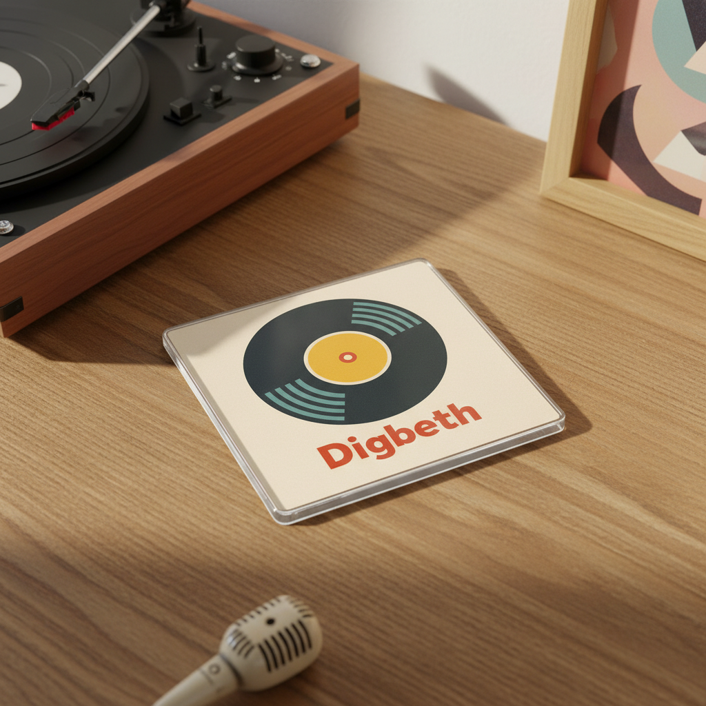 Digbeth - Coaster - Mid-Century Retro - Vinyl Record