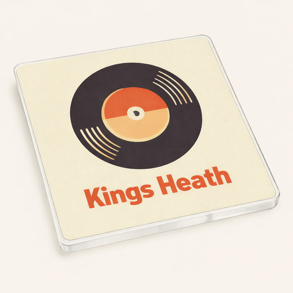 Kings Heath - Coaster - Mid-Century Retro - Vinyl Record