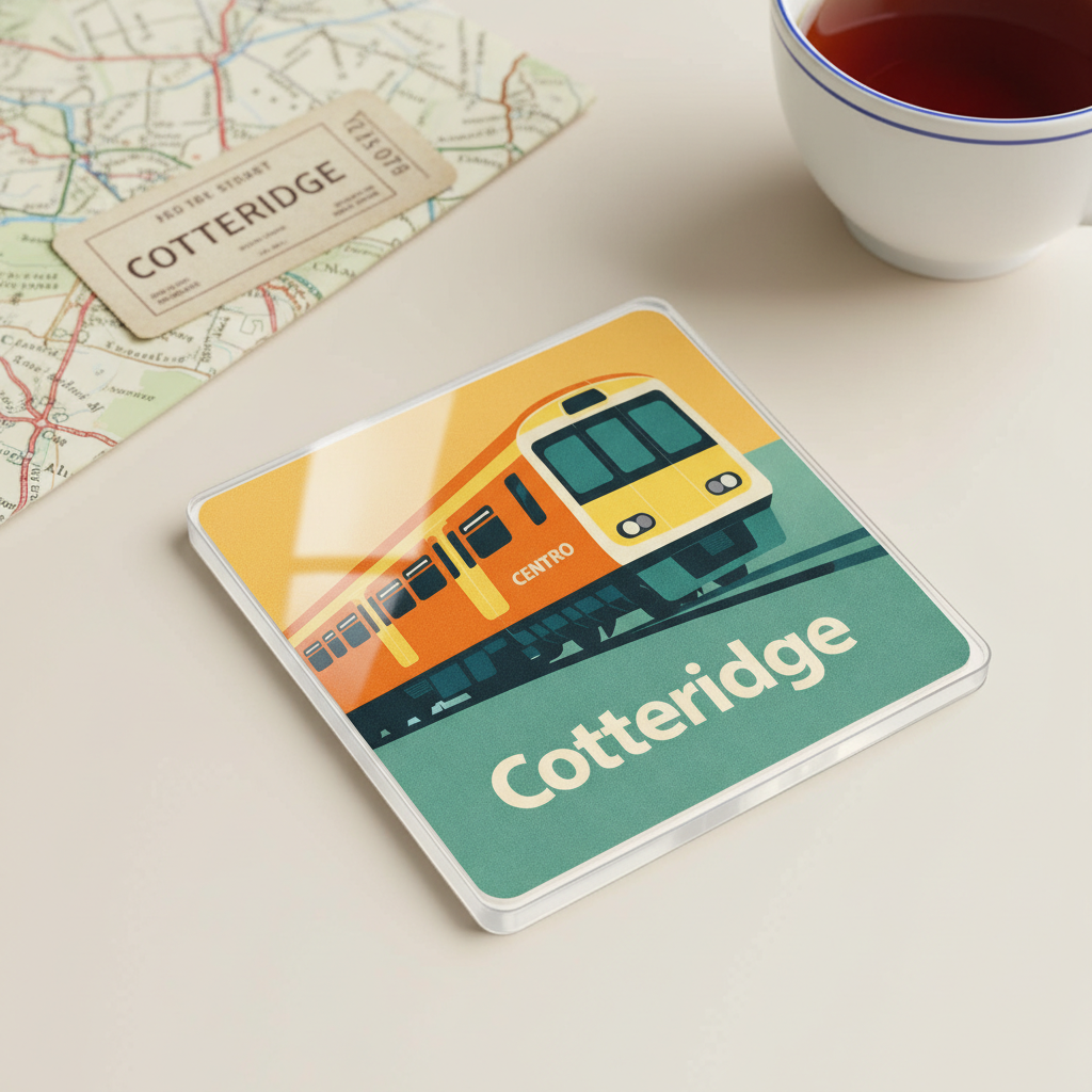 Cotteridge - Coaster - Mid-Century Retro - Train
