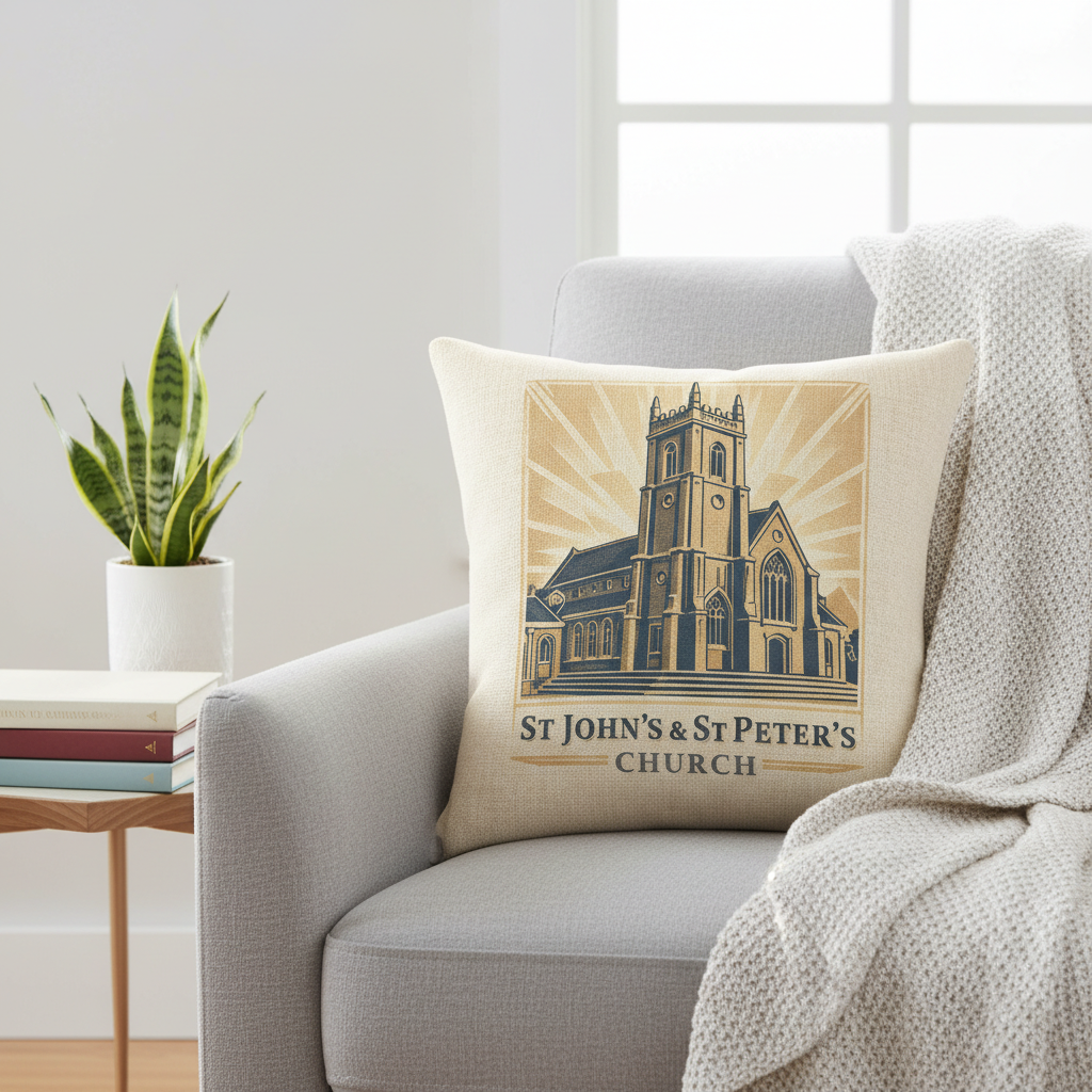 Ladywood - Cushion - Vintage Vibes Design - St John's & St Peter's Church