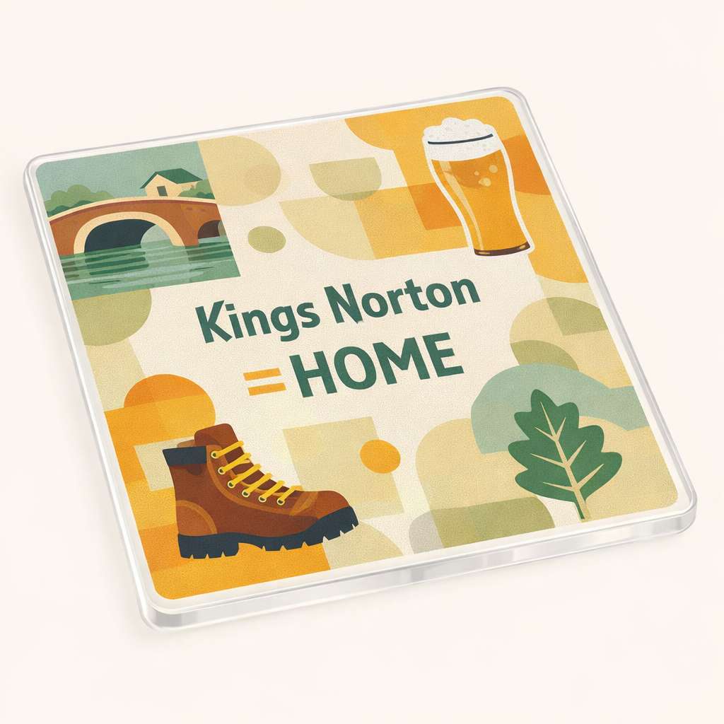 Kings Norton - Coaster - Mid-Century Retro - Local Icons