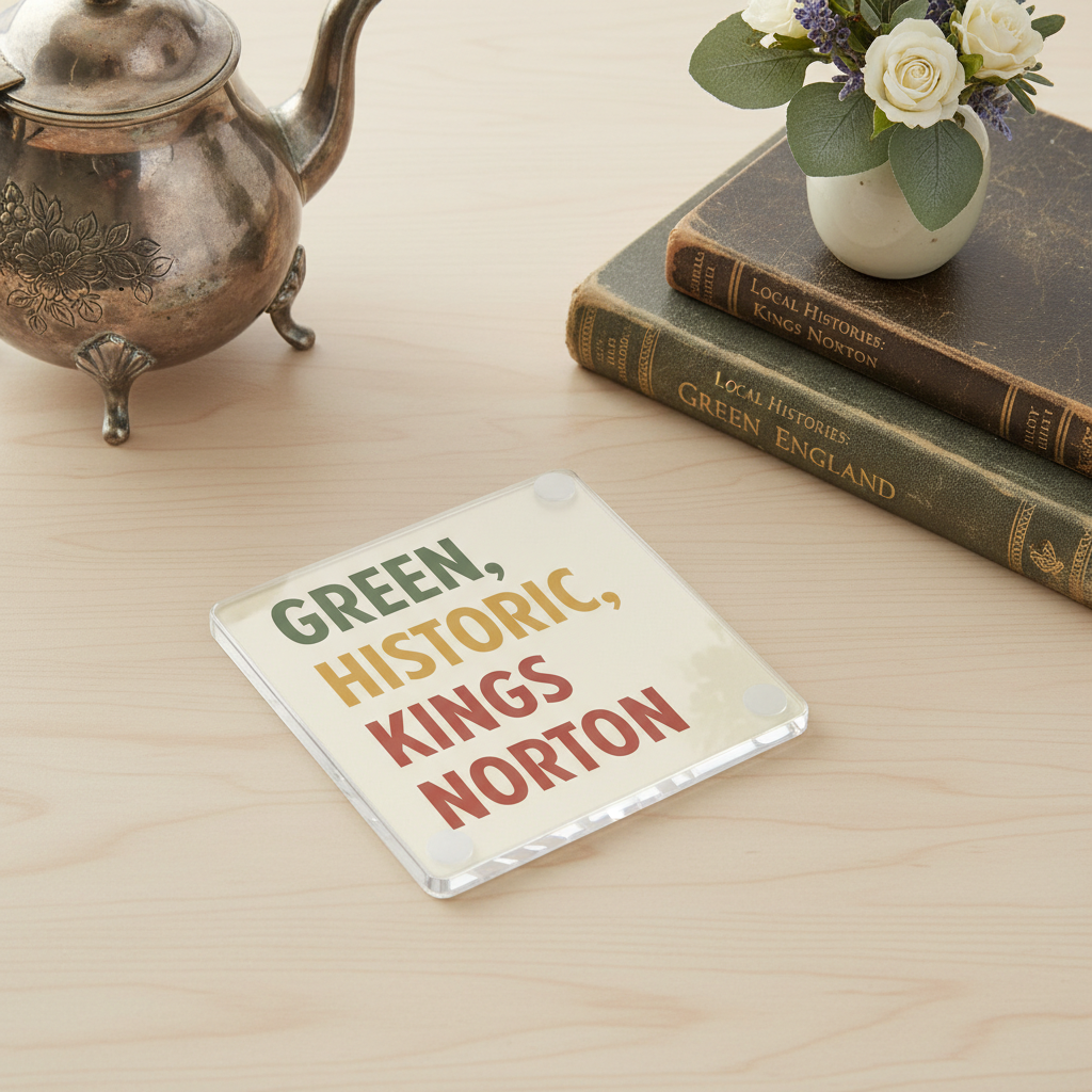 Kings Norton - Coaster - Mid-Century Retro - Word Stack