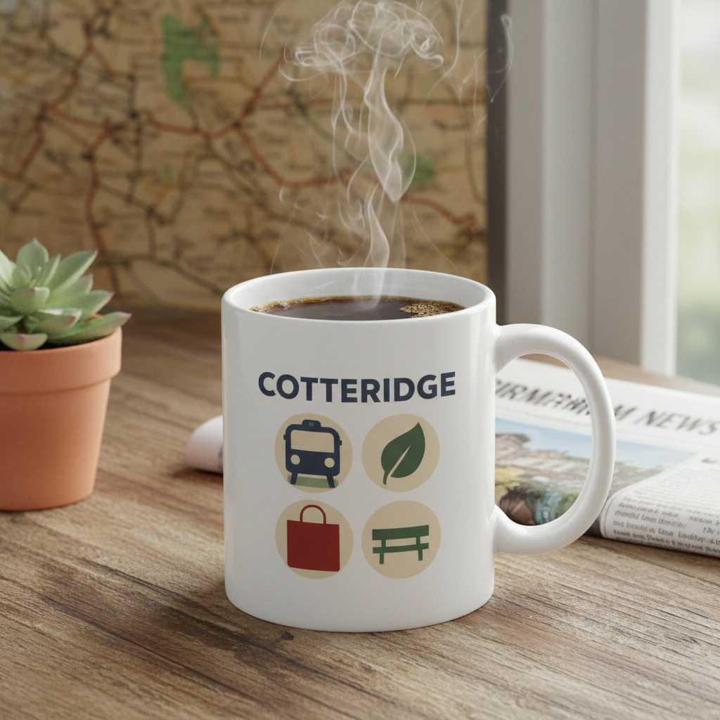 Cotteridge - Mug - Geometric Grid Design