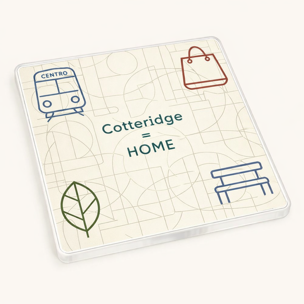 Cotteridge - Coaster - Geometric Lines - Local Icons
