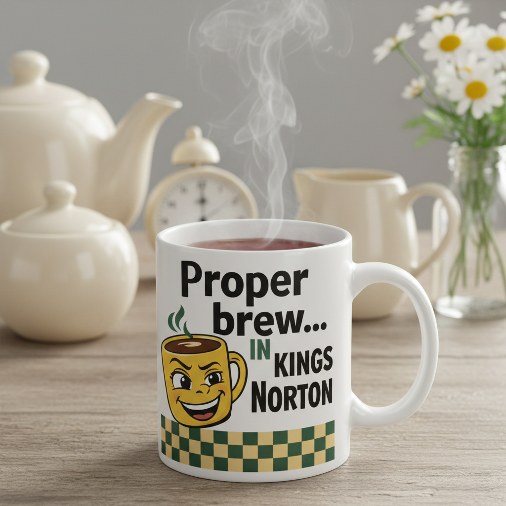 Kings Norton - Mug - Retro Cartoon Design
