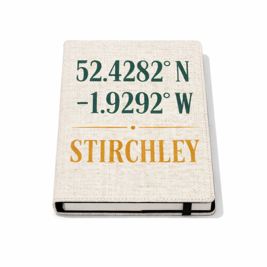 Stirchley - Notepad - Minimalist Coordinates Design