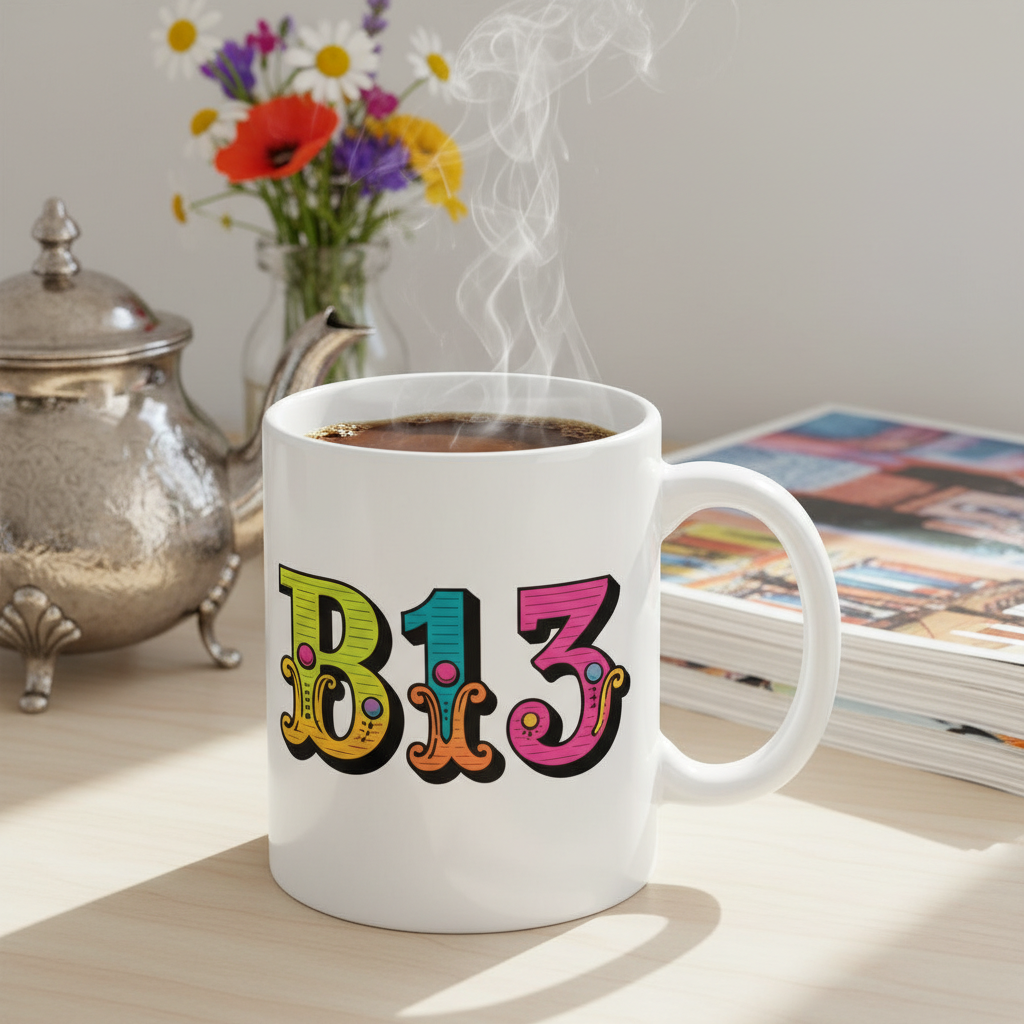 Moseley - Mug - Colour Burst Postcode Design