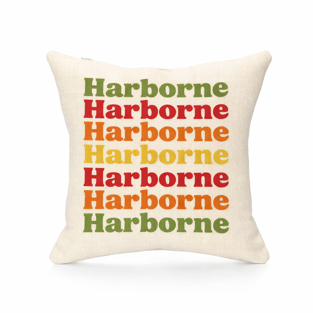 Harborne - Cushion - Retro Typography Design