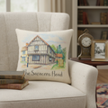 Kings Norton - Cushion - Artistic Illustration Design - The Saracen's Head Pub