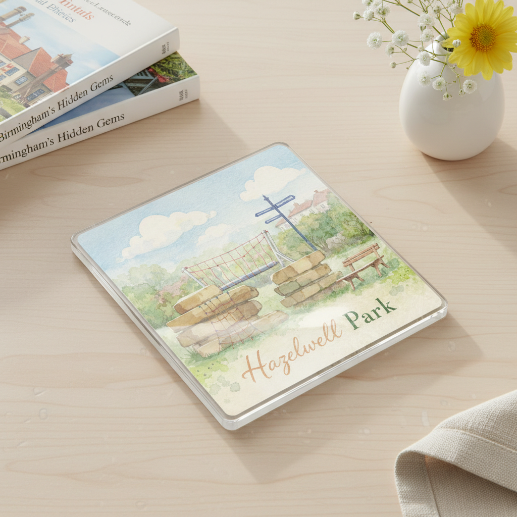 Stirchley - Coaster - Soft Watercolours - Hazelwell Park