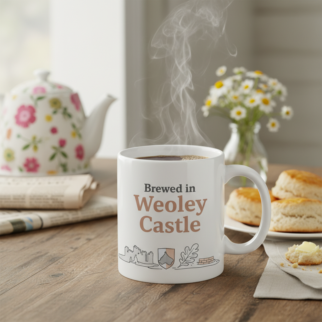 Weoley Castle - Mug - Minimalist Illustration Design