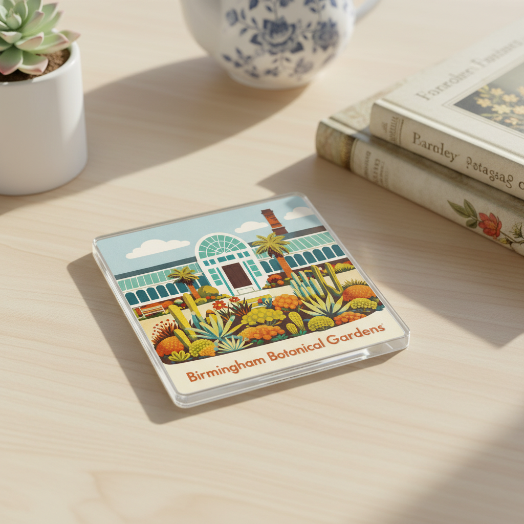 Edgbaston - Coaster - Mid-Century Retro - Birmingham Botanical Gardens