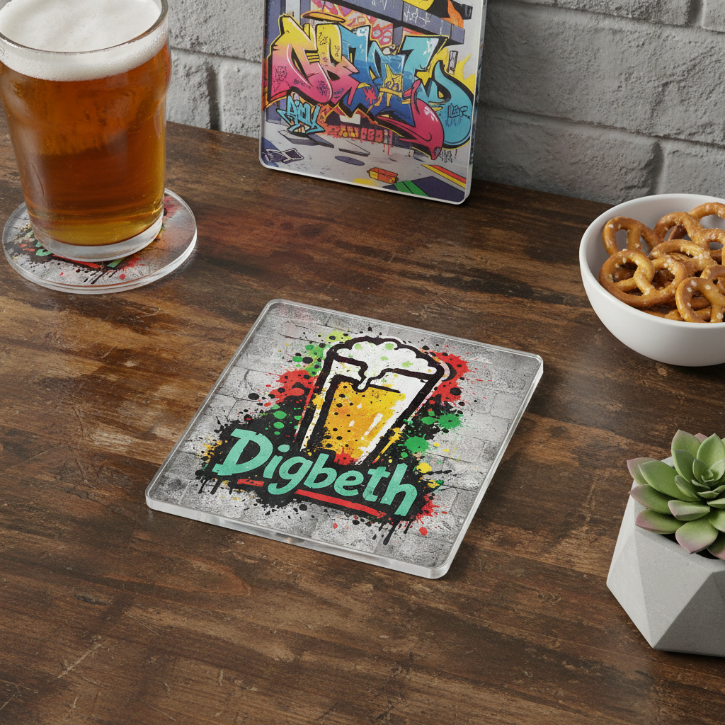 Digbeth - Coaster - Urban Street Art - Beer Glass