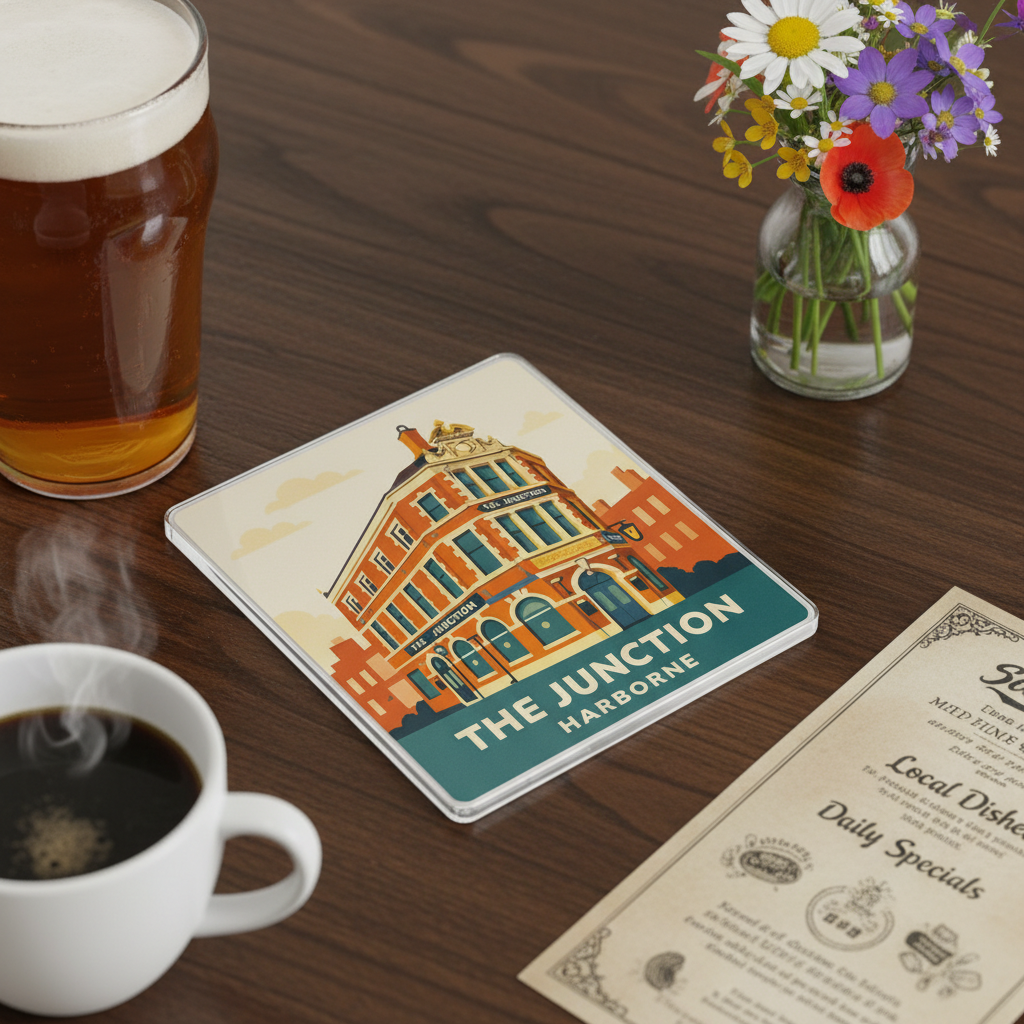 Harborne - Coaster - Mid-Century Retro - The Junction Pub