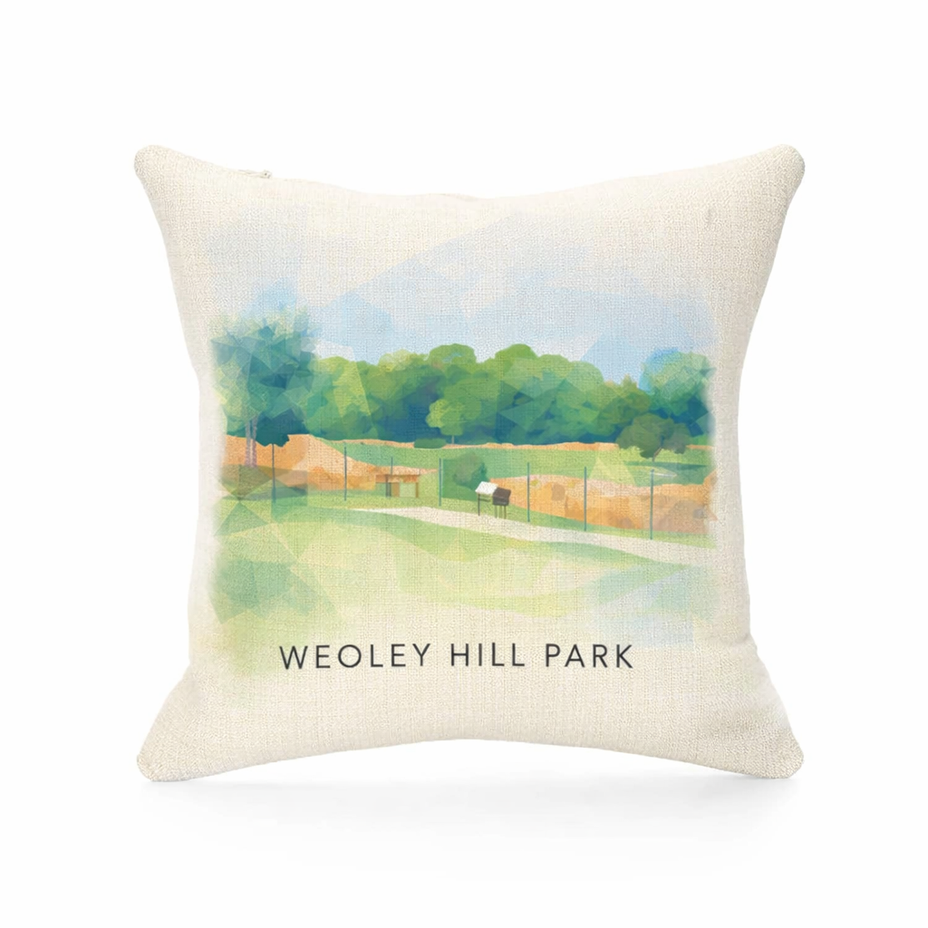 Weoley Castle - Cushion - Vibrant Geometry Design - Weoley Hill Park
