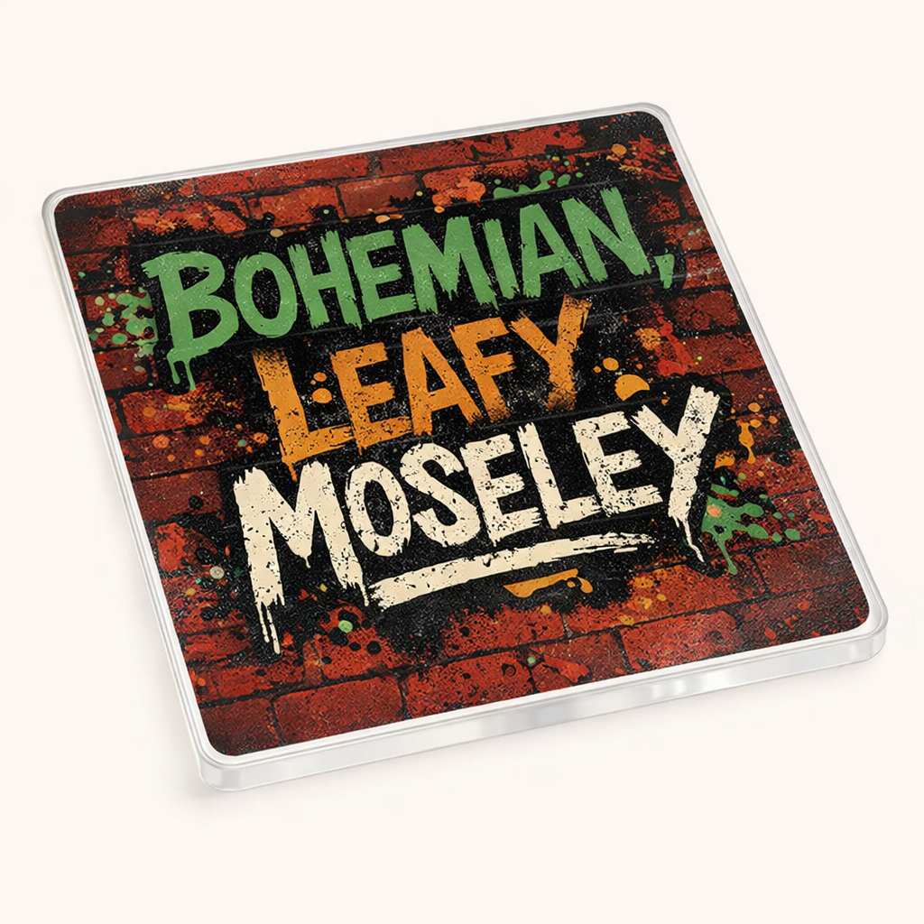 Moseley - Coaster - Urban Street Art - Word Stack