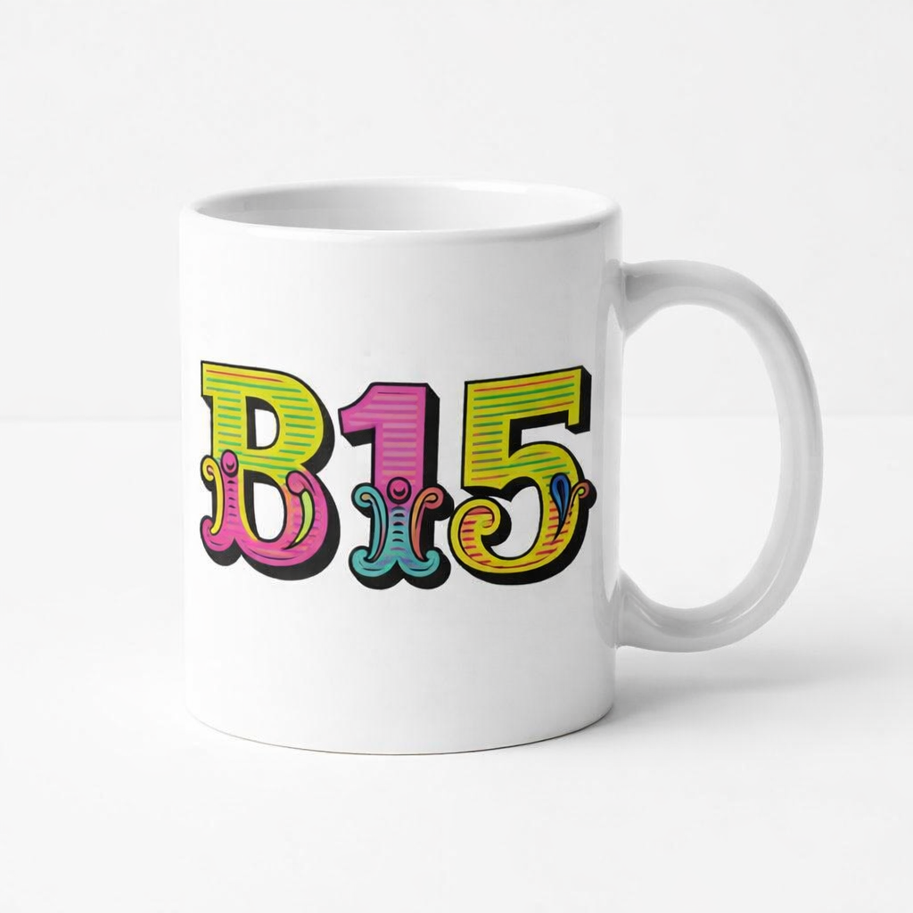 Edgbaston - Mug - Colour Burst Postcode Design