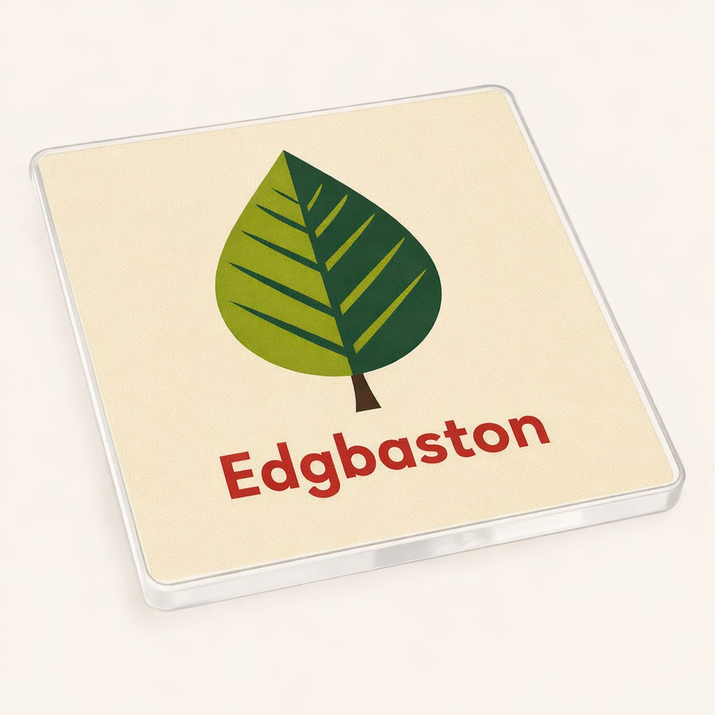 Edgbaston - Coaster - Mid-Century Retro - Leaf