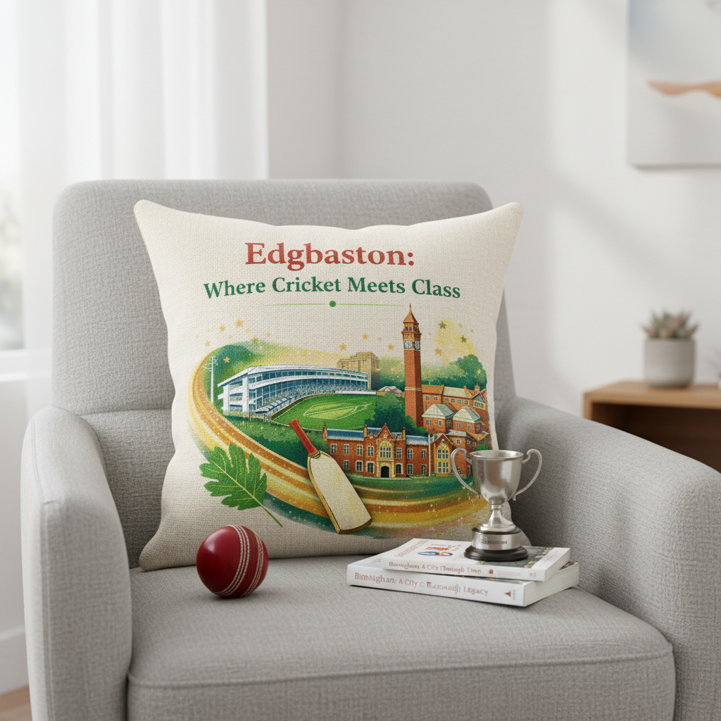 Edgbaston - Cushion - Vibrant Civic Blend Design