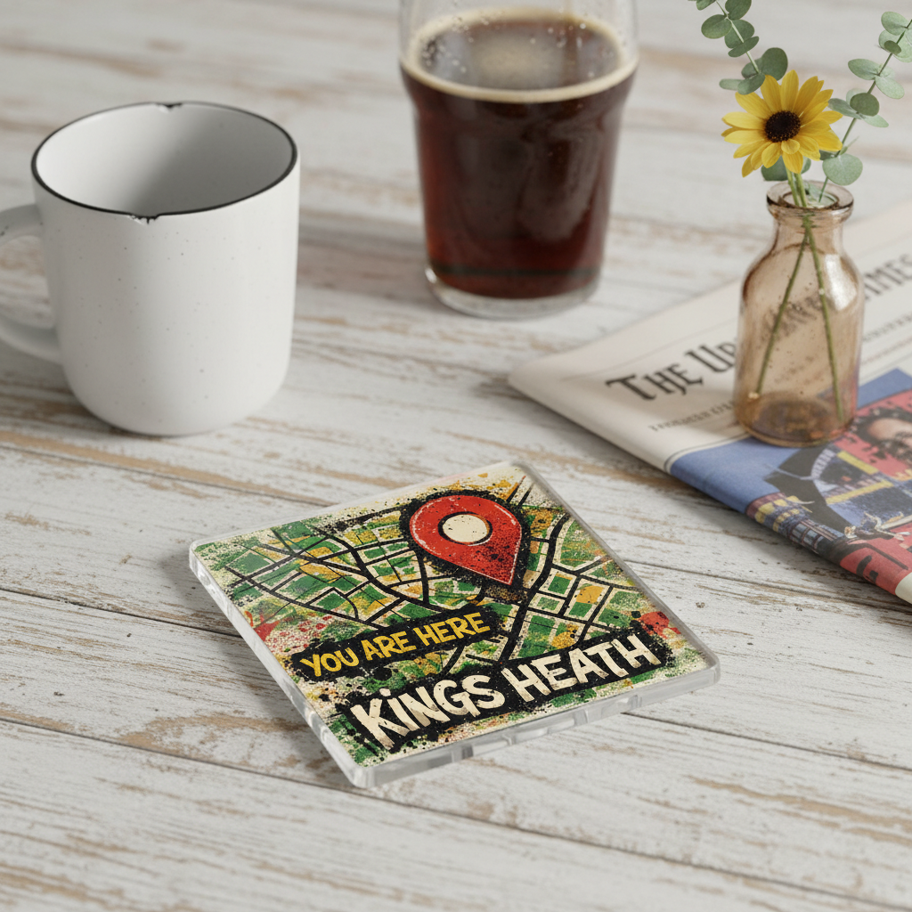 Kings Heath - Coaster - Urban Street Art - Location Pin