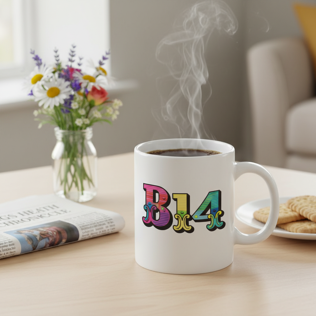 Kings Heath - Mug - Colour Burst Postcode Design