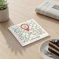 Cotteridge - Coaster - Geometric Lines - Location Pin