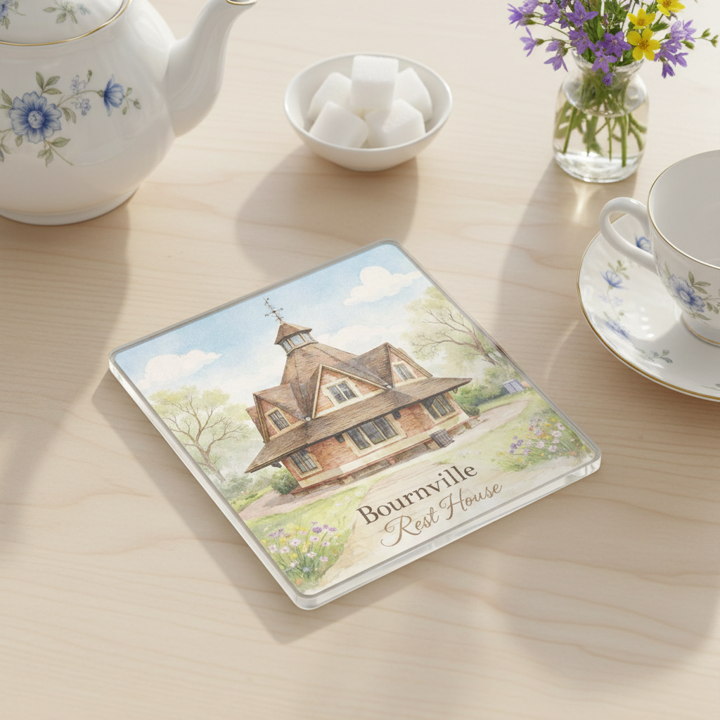 Bournville - Coaster - Soft Watercolours - Bournville Rest House