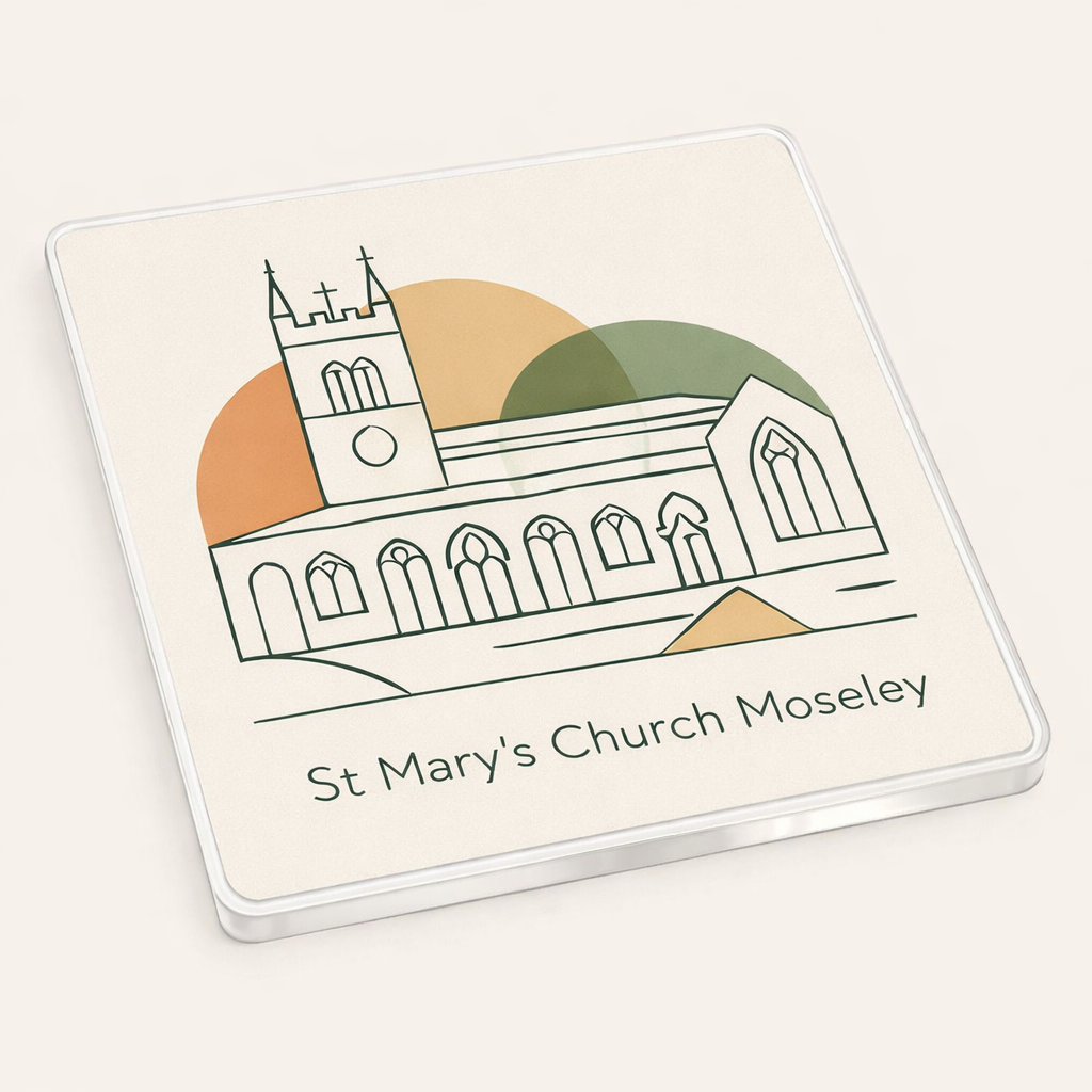 Moseley - Coaster - Geometric Lines - St Mary's Church