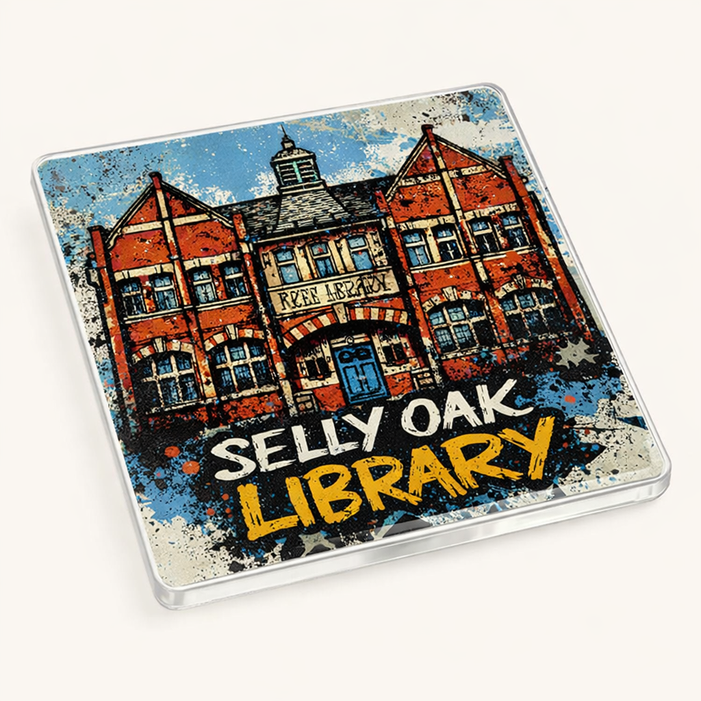 Selly Oak - Coaster - Urban Street Art - Selly Oak Library