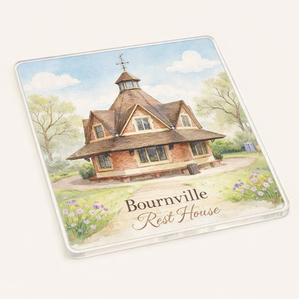 Bournville - Coaster - Soft Watercolours - Bournville Rest House
