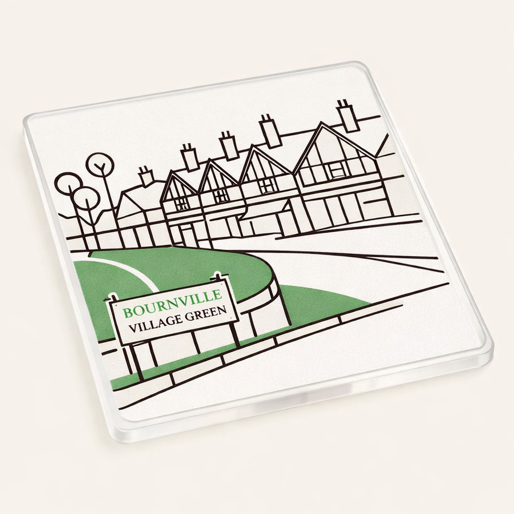 Bournville - Coaster - Geometric Lines - Bournville Village Green