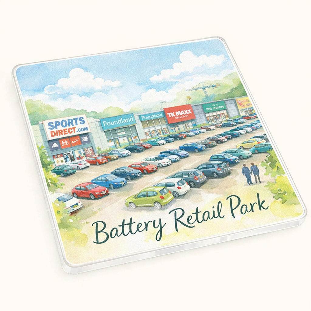 Selly Oak - Coaster - Soft Watercolours - Battery Retail Park