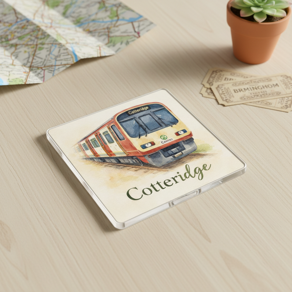 Cotteridge - Coaster - Soft Watercolours - Train
