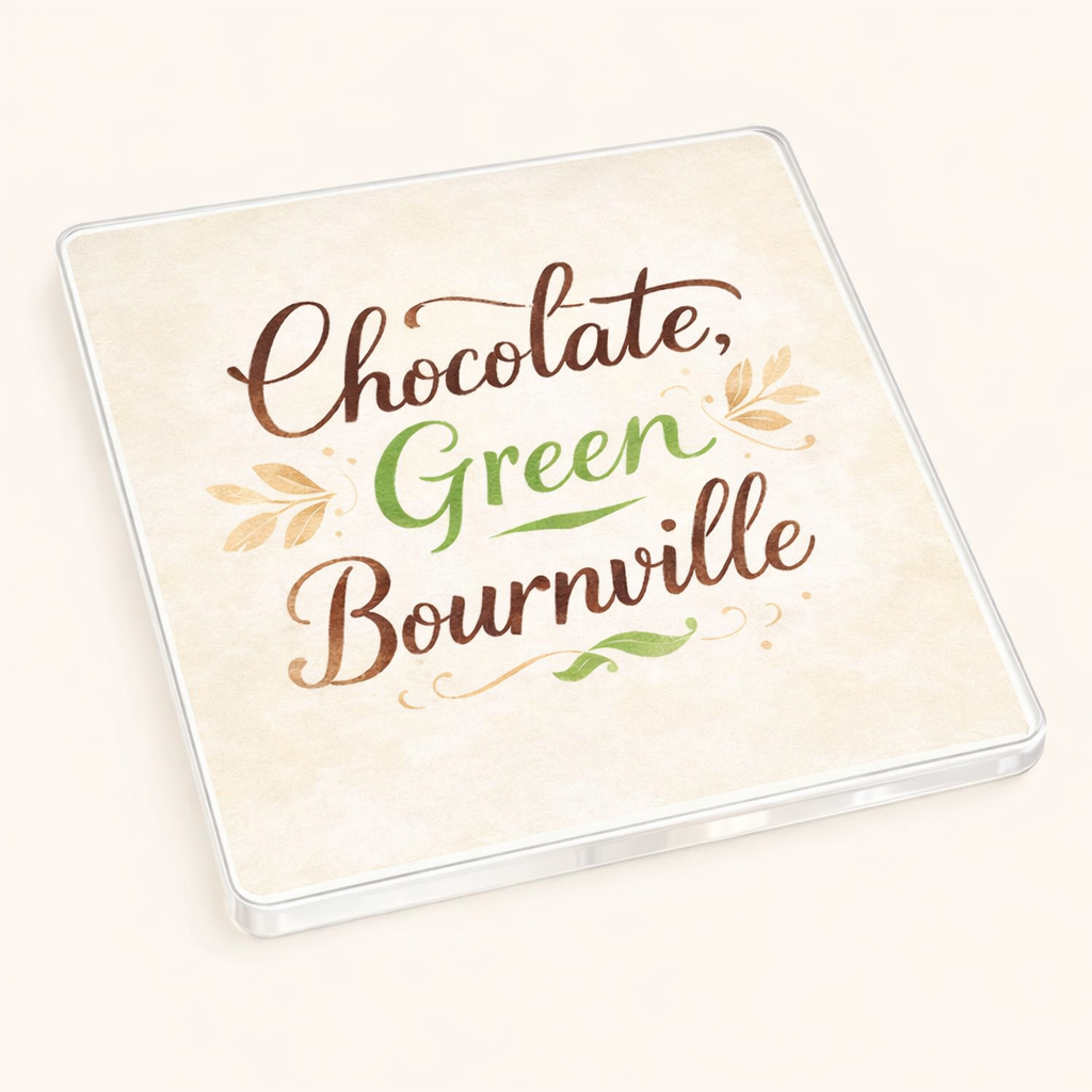 Bournville - Coaster - Soft Watercolours - Word Stack