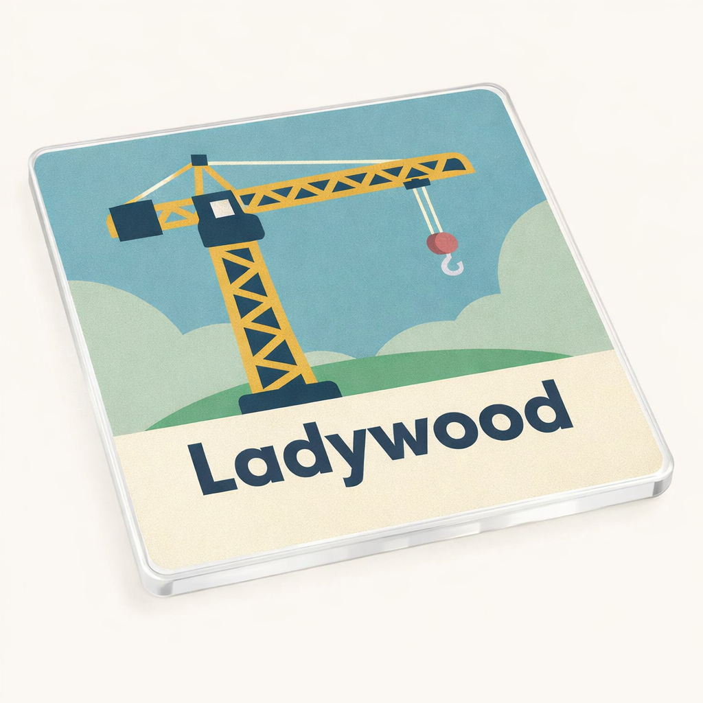 Ladywood - Coaster - Mid-Century Retro - Construction Crane