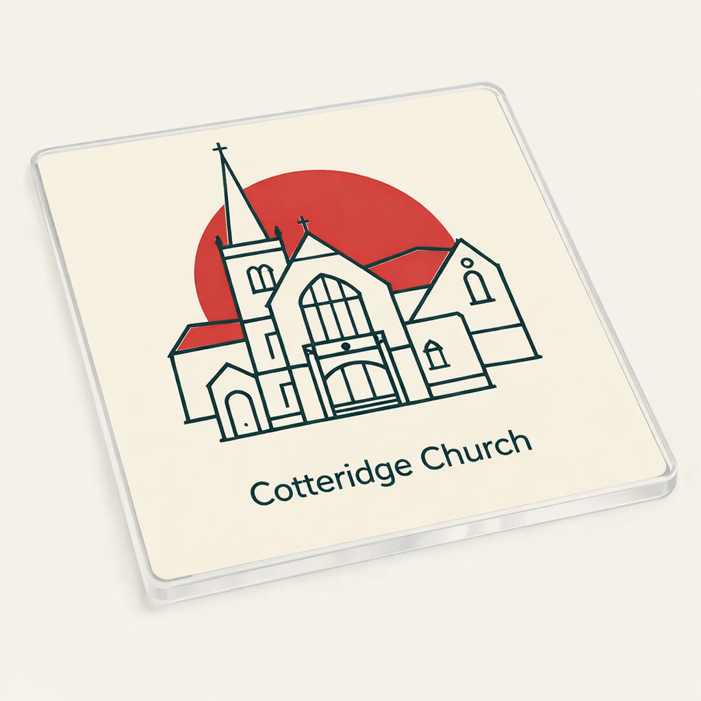 Cotteridge - Coaster - Geometric Lines - Cotteridge Church