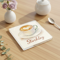 Stirchley - Coaster - Soft Watercolours - Coffee Cup
