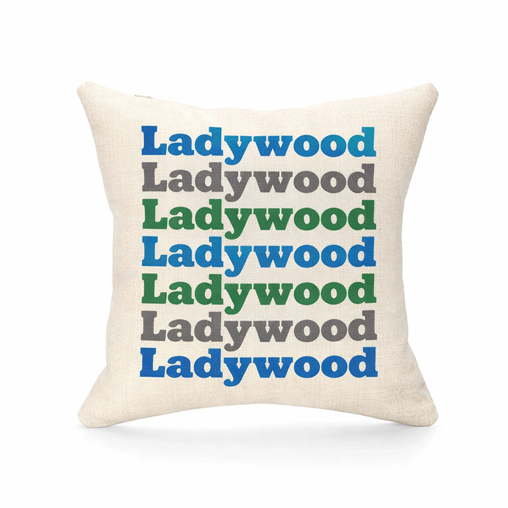 Ladywood - Cushion - Retro Typography Design