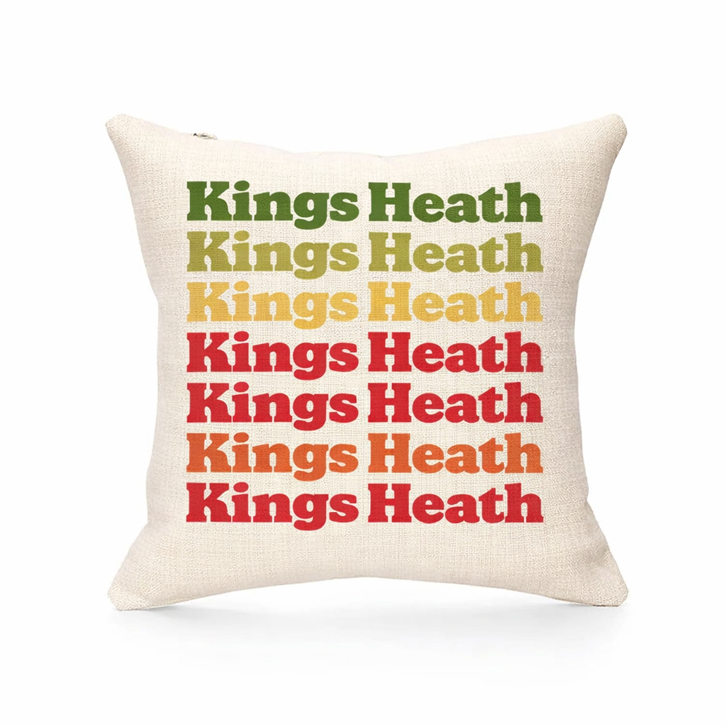 Kings Heath - Cushion - Retro Typography Design