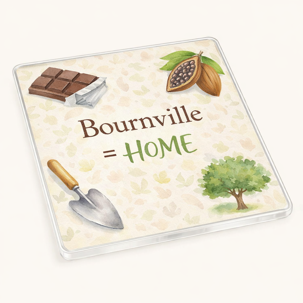 Bournville - Coaster - Soft Watercolours - Local Icons