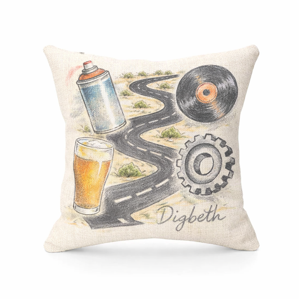 Digbeth - Cushion - Whimsical Illustrations Design