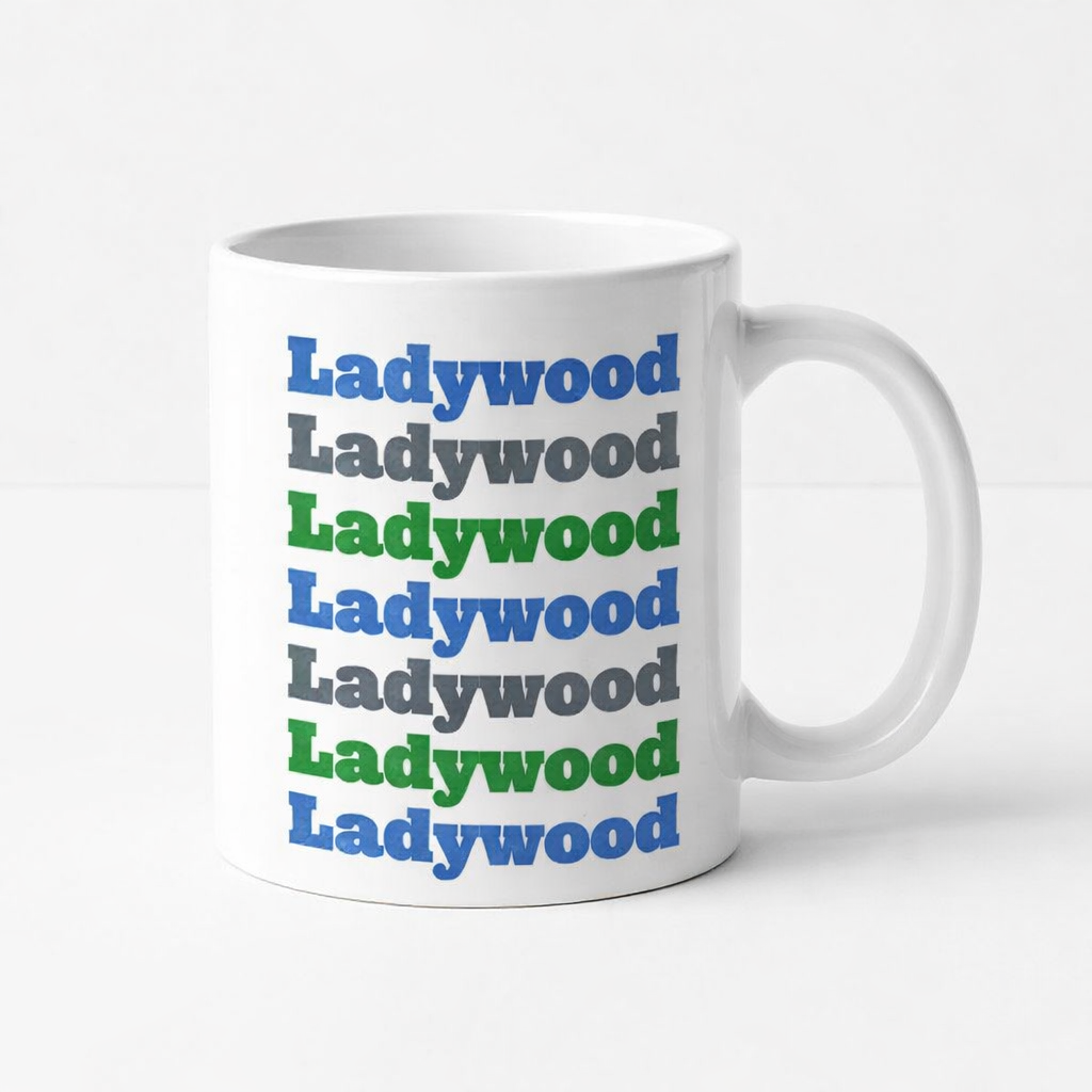 Ladywood - Mug - Retro Typography Design