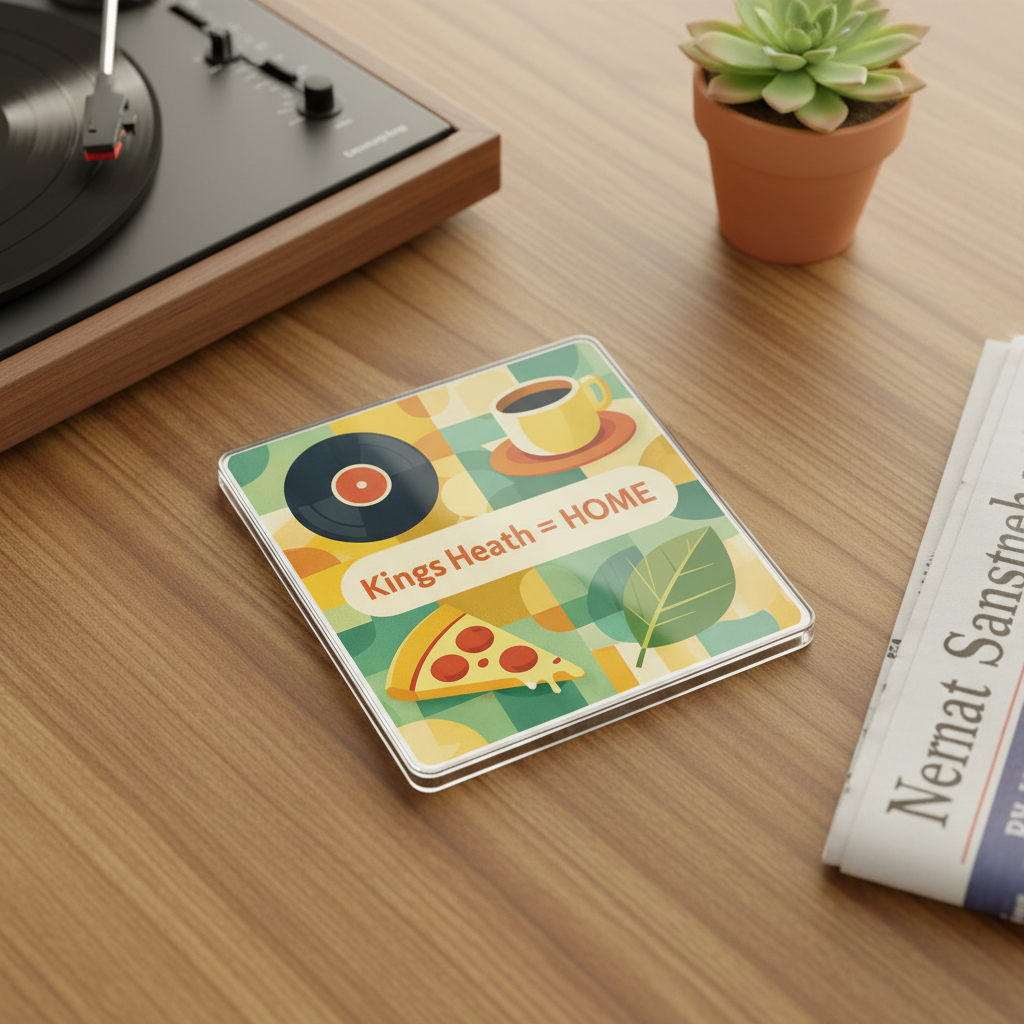 Kings Heath - Coaster - Mid-Century Retro - Local Icons